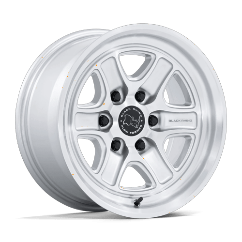 Black Rhino Hard Alloys Br032 Echo 18X9 6X135 +12MM Gloss Silver W/ Machined Face