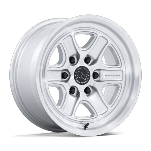Black Rhino Hard Alloys Br032 Echo 18X9 6X139.7 +12MM Gloss Silver W/ Machined Face