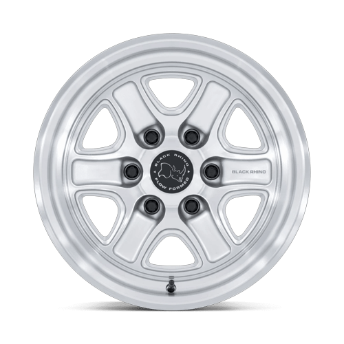 Black Rhino Hard Alloys Br032 Echo 18X9 6X139.7 +12MM Gloss Silver W/ Machined Face