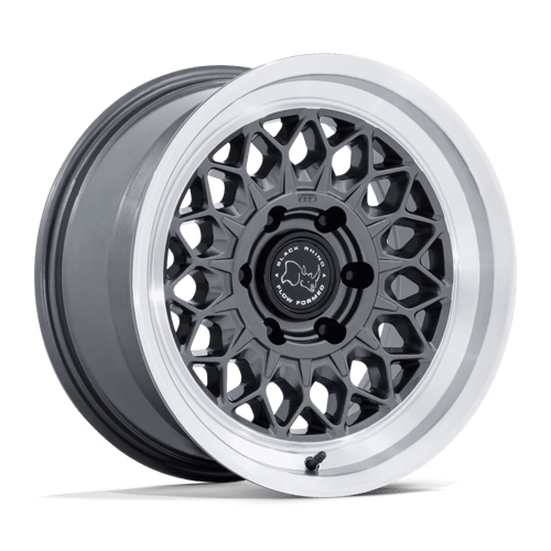 Black Rhino Hard Alloys Br034 Graz 17X8.5 6X139.7 +0MM Gloss Gunmetal W/ Machined Lip