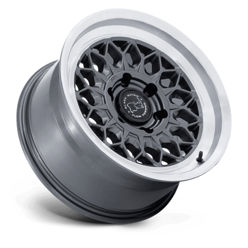 Black Rhino Hard Alloys Br034 Graz 17X8.5 6X139.7 +0MM Gloss Gunmetal W/ Machined Lip