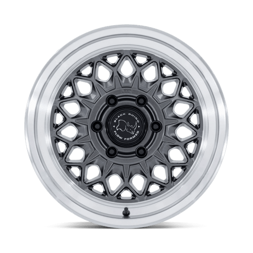 Black Rhino Hard Alloys Br034 Graz 17X8.5 6X139.7 +0MM Gloss Gunmetal W/ Machined Lip