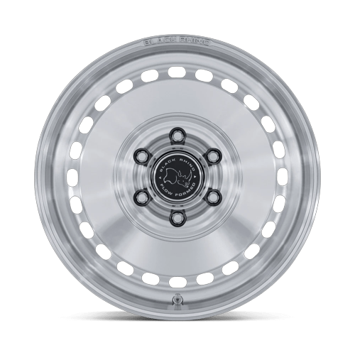 Black Rhino Hard Alloys Br036 Basin 17X8.5 6X139.7 +0MM Gloss Silver W/ Machined Face
