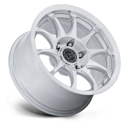 Black Rhino Hard Alloys Br038 Ronin 17X8.5 6X139.7 +0MM Gloss Silver W/ Machined Face