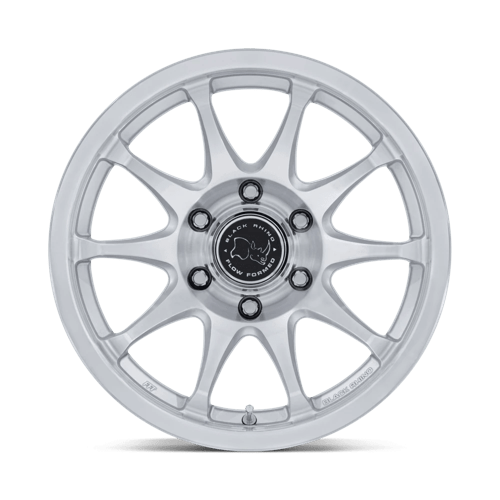 Black Rhino Hard Alloys Br038 Ronin 17X8.5 6X139.7 +0MM Gloss Silver W/ Machined Face