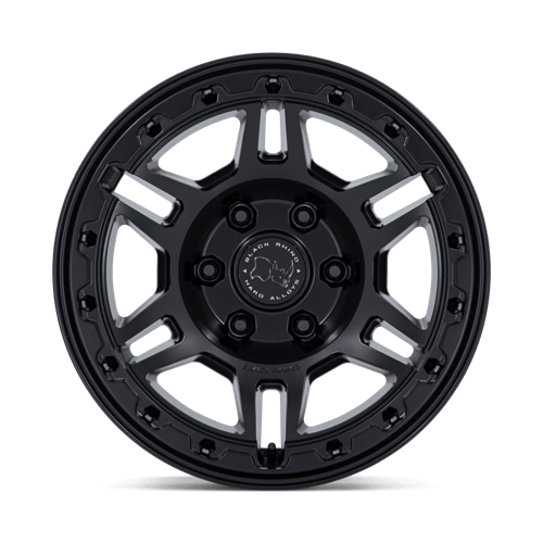 Black Rhino Hard Alloys Br039 Vanguard 17X8.5 6X139.7 +25MM Matte Black
