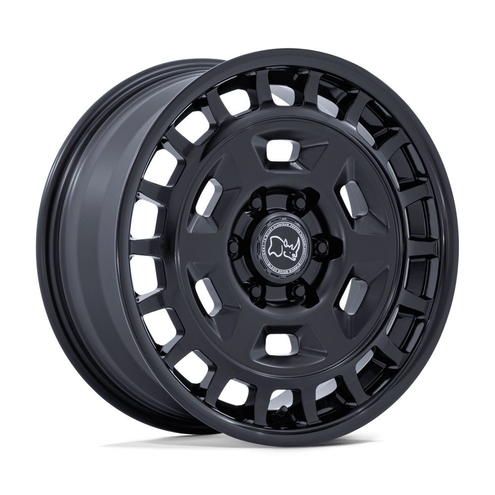 Black Rhino Hard Alloys Br405 Rover 18X8 6X130 +32MM Matte Black W/ Gloss Black Lip