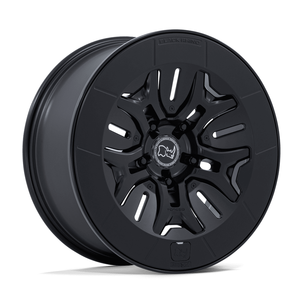 Black Rhino Hard Alloys Br406 Rockledge 20X8.5 5X139.7 +35MM Matte Black