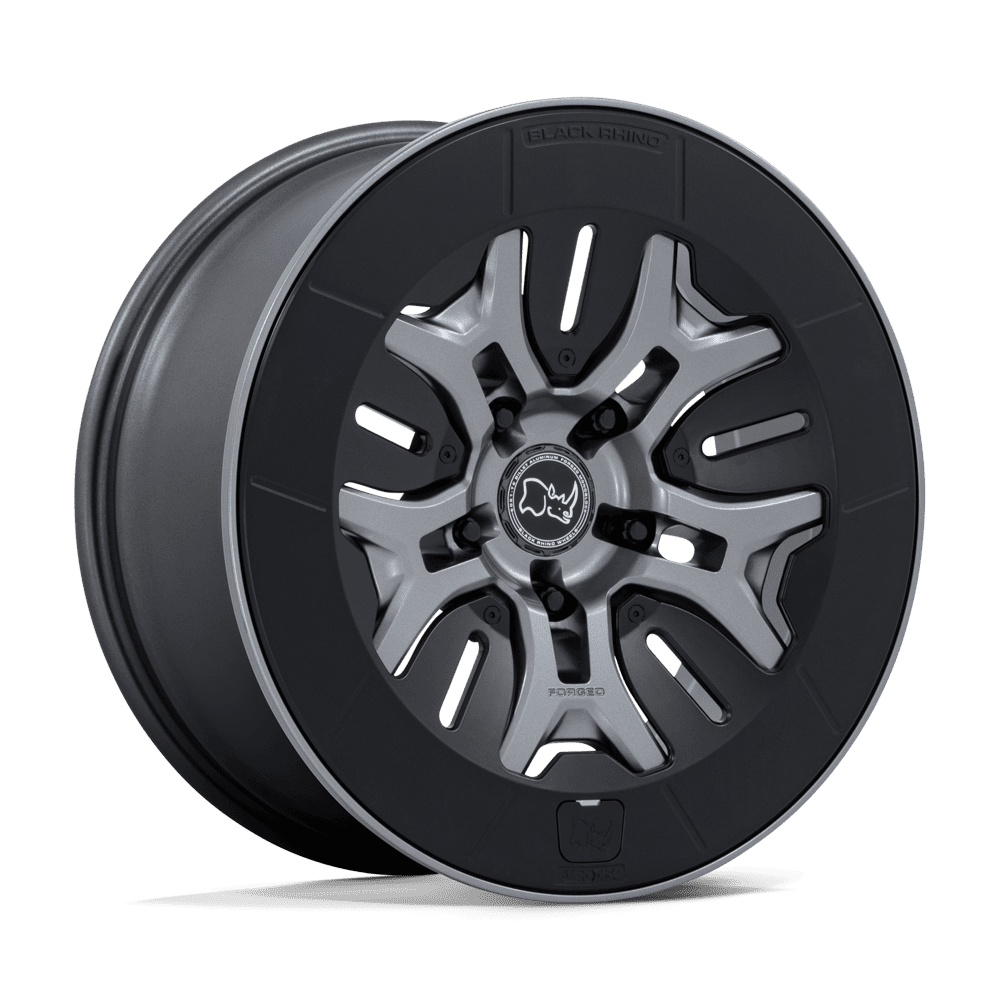 Black Rhino Hard Alloys Br406 Rockledge 20X8.5 5X139.7 +35MM Matte Gunmetal