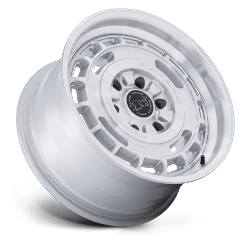 Black Rhino Hard Alloys Br600 Vagabond 17X8 6X130 +32MM Gloss Silver W/ Machined Face
