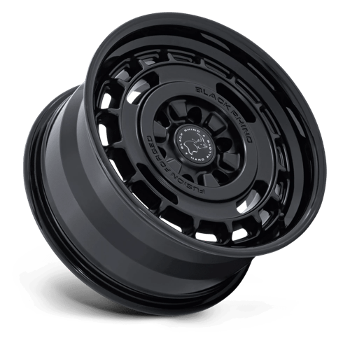 Black Rhino Hard Alloys Br600 Vagabond 17X8.5 6X139.7 +25MM Matte Black W/ Gloss Black Lip
