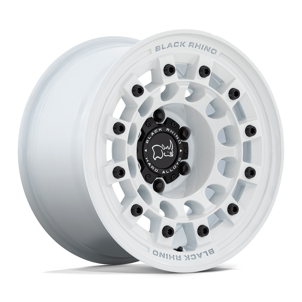 Black Rhino Hard Alloys Fuji 17X8 5X114.3 +30MM Gloss White
