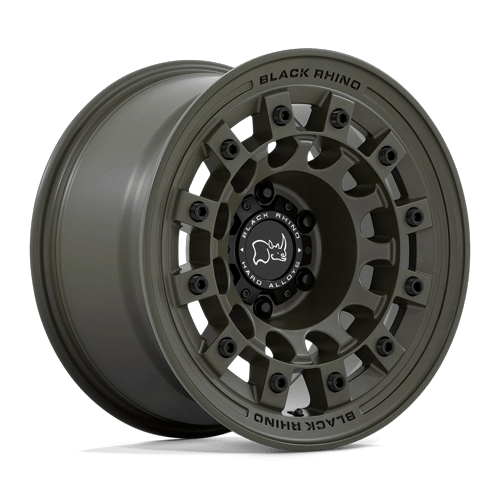 Black Rhino Hard Alloys Fuji 17X9 5X127 -12MM Olive Drab Green