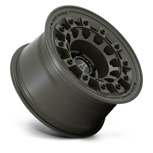 Black Rhino Hard Alloys Fuji 17X9 6X139.7 -12MM Olive Drab Green