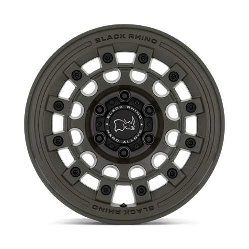 Black Rhino Hard Alloys Fuji 17X9 6X139.7 -12MM Olive Drab Green