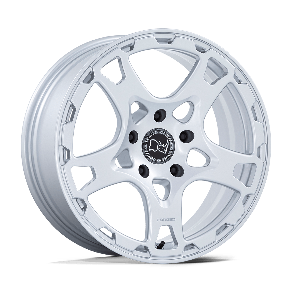 Black Rhino Hard Alloys Klaue 18X8 5X130 +20MM Matte Silver