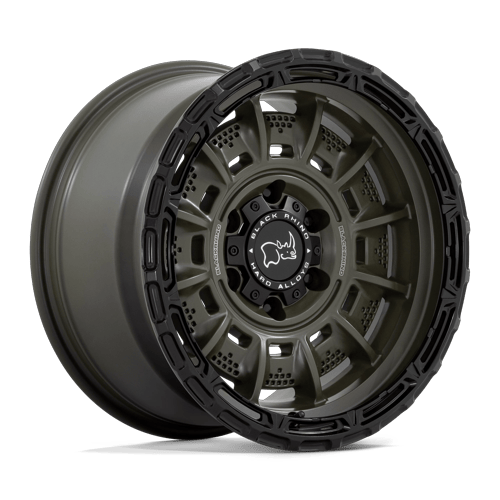 Black Rhino Hard Alloys Legion 20X10 6X139.7 -18MM Olive Drab Green W/ Black Lip