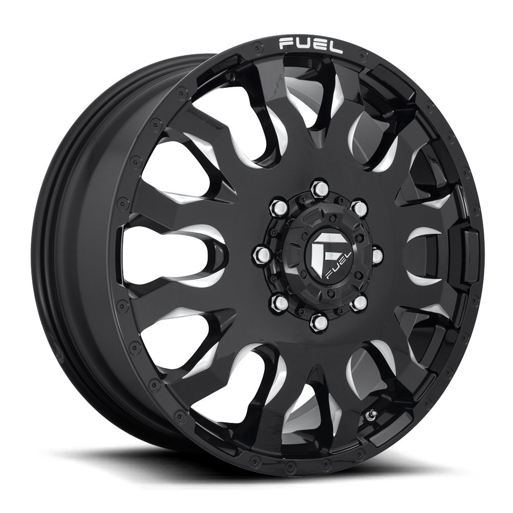 Fuel Off-Road D673 20X8.25 Gloss Black Milled 8x165.1 +105mm