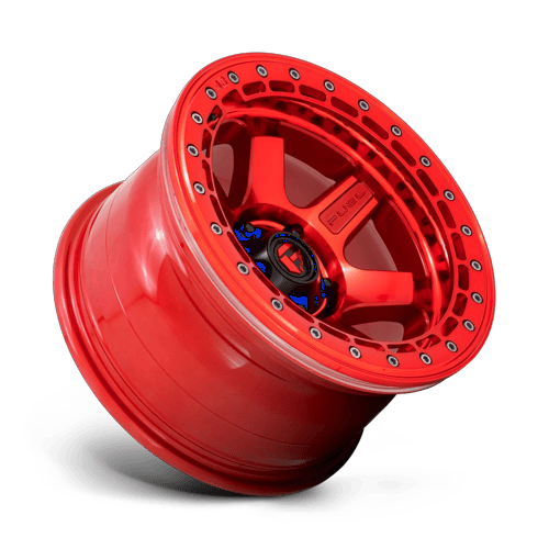 Fuel Off-Road D123 17X9 Candy Red W/ Red Ring 6x135 -15mm