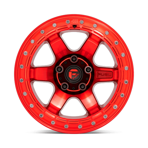 Fuel Off-Road D123 17X9 Candy Red W/ Red Ring 5x127 -15mm