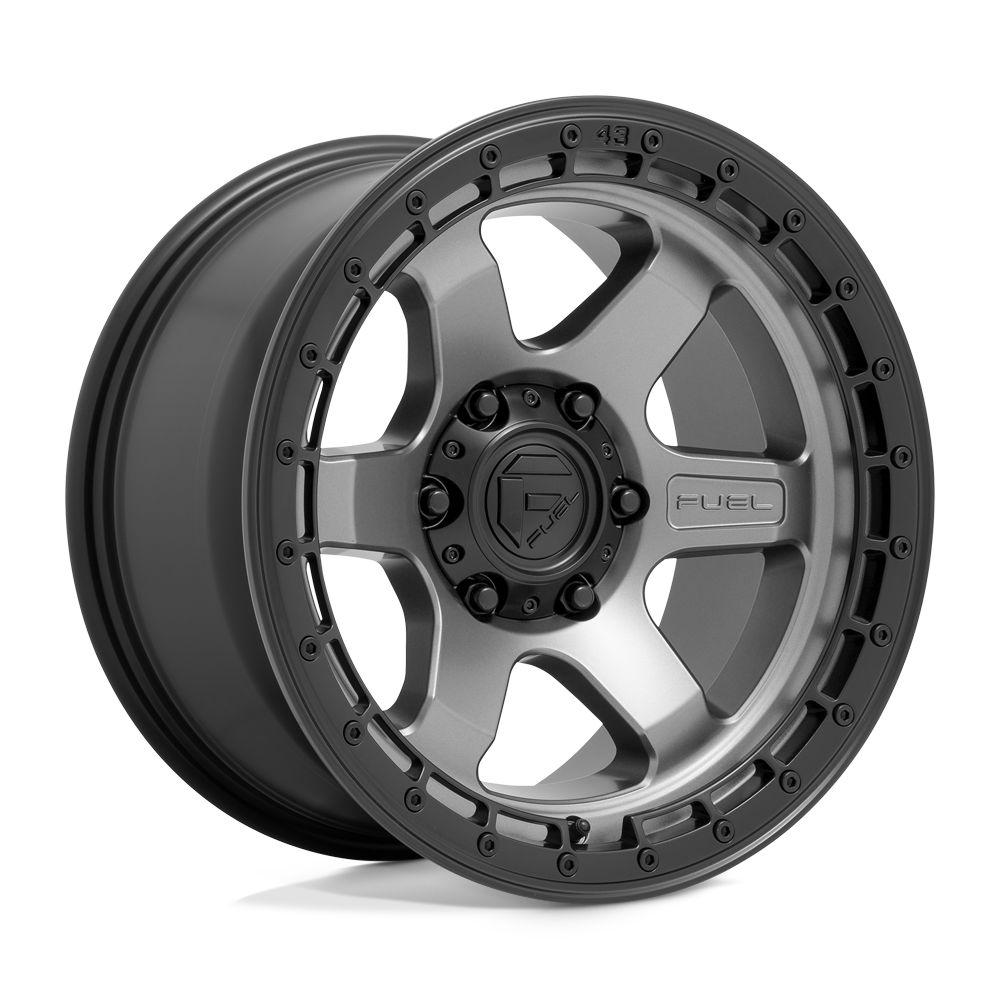 Fuel Off-Road D752 17X9 Matte Gunmetal W/ Black Ring 6x135 +1mm
