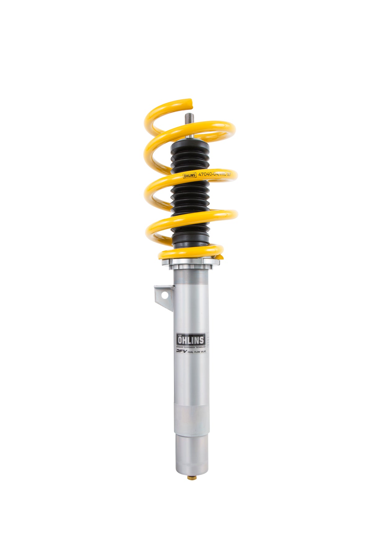 Ohlins 00-06 BMW M3 (E46) Road & Track Coilover System - BMS MI30S1 for 1999-2006 BMW 3 Series - angle view