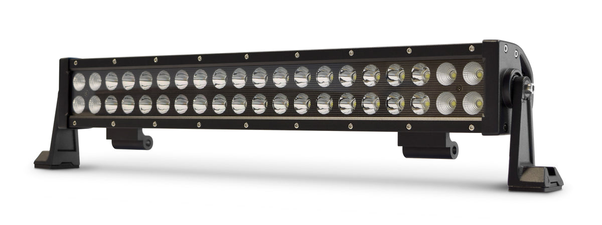 DV8 Offroad - 20 in. Dual Row LED Light Bar; Black Face - BR20E120W3W