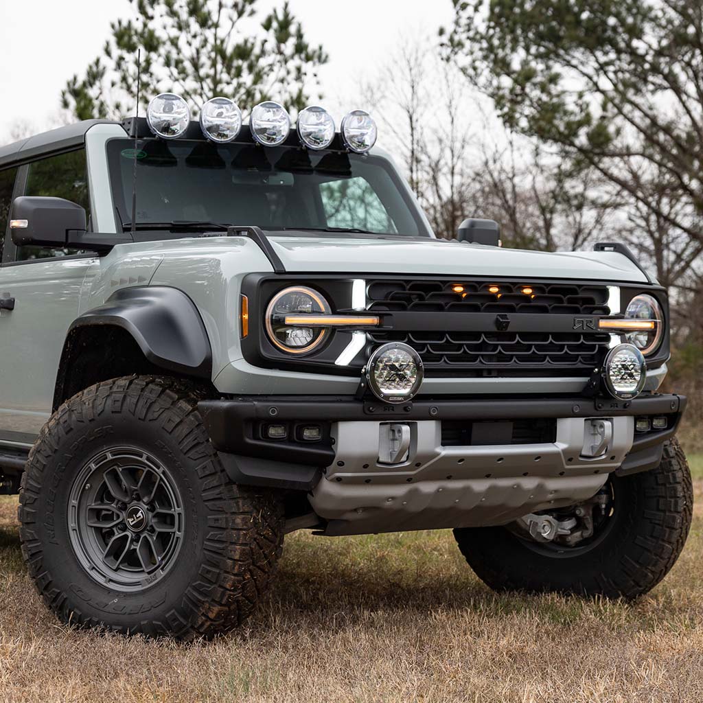 RTR Vehicles - RTR Front Bumper Light Mount Kit w/ PROJECT X HP.70 Lights (21+ Bronco &amp; 22+ Bronco Raptor w/ Modular Front Bumper)