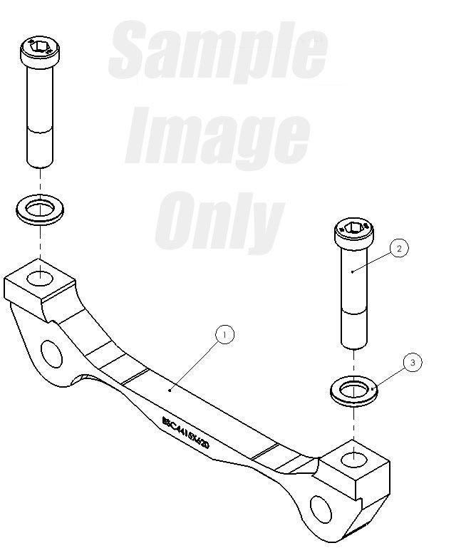 Alcon 2016+ Toyota LC200 Bracket Kit - Front - BSK4415X577
