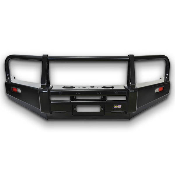 DOBINSONS BULL BAR CLASSIC BLACK FOR NISSAN NAVARA/FRONTIER D40 WITH SMOOTH OEM BUMPER - BU45-3526