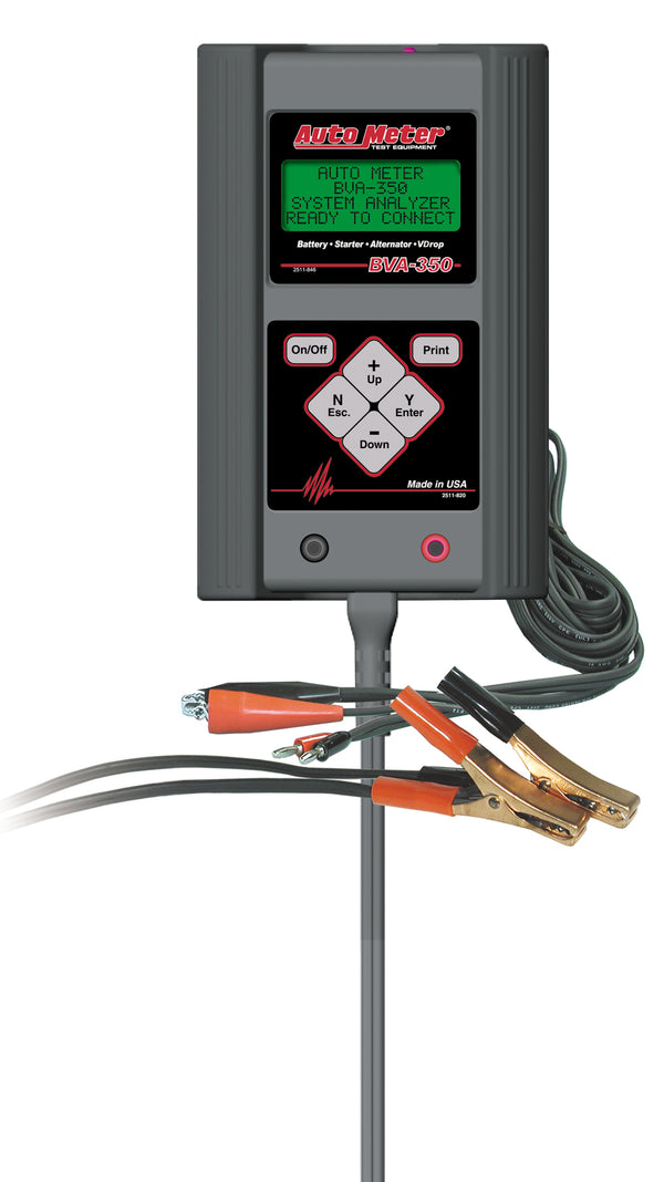 Autometer Handheld Automotive/Heavy Duty Truck Electrical System Analyzer 6V/12V Applications - BVA-350