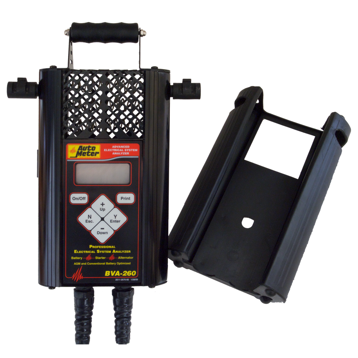 Autometer Handheld Electrical System Analyzer w/120 Amp Load for 6V/12V Applications - BVA-260