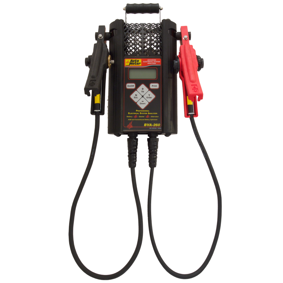 Autometer Handheld Electrical System Analyzer w/120 Amp Load for 6V/12V Applications - BVA-260