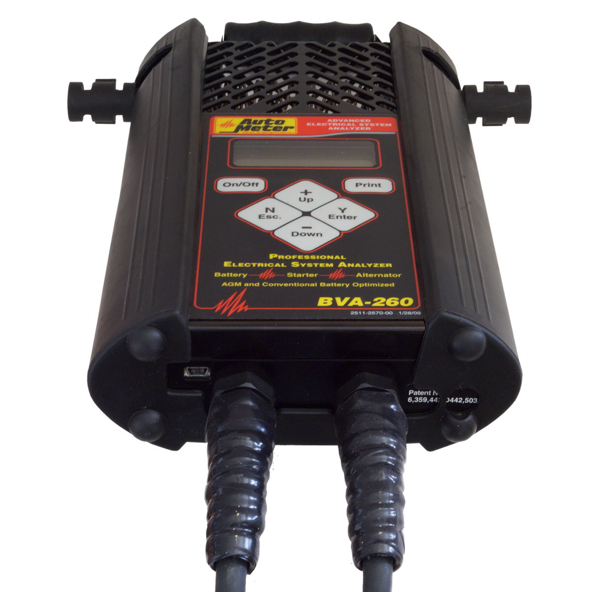 Autometer Handheld Electrical System Analyzer w/120 Amp Load for 6V/12V Applications - BVA-260