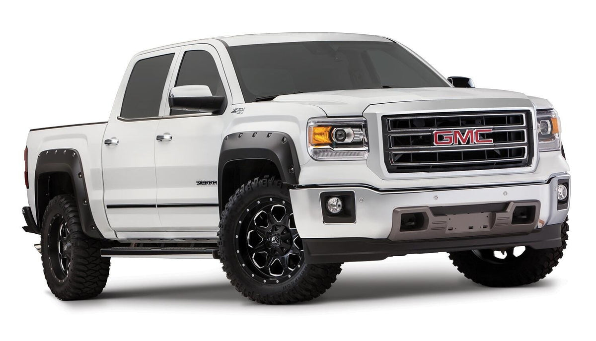 Bushwacker 16-18 GMC Sierra 1500 Pocket Style Flares 4pc - Black - 40974-02