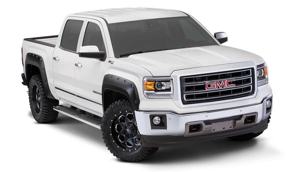Bushwacker 16-18 GMC Sierra 1500 Pocket Style Flares 4pc - Black - 40974-02