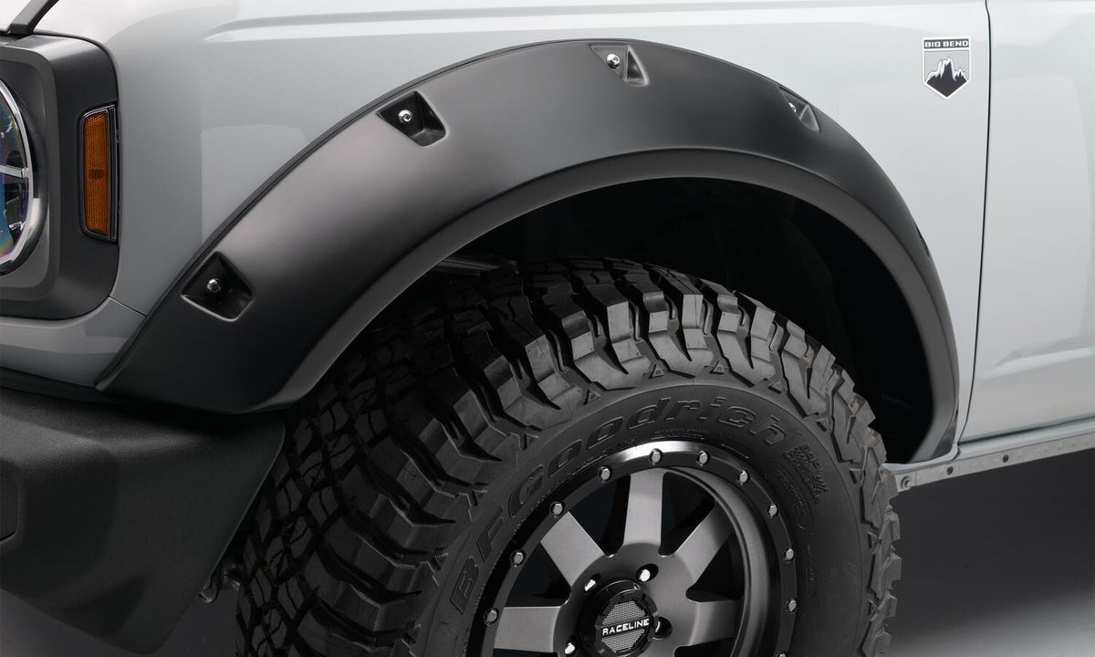 Bushwacker 2021+ Ford Bronco 4-Door Pocket Style Flares 4pc - Black - 20960-02