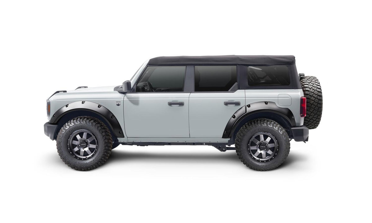 Bushwacker 2021+ Ford Bronco 4-Door Pocket Style Flares 4pc - Black - 20960-02