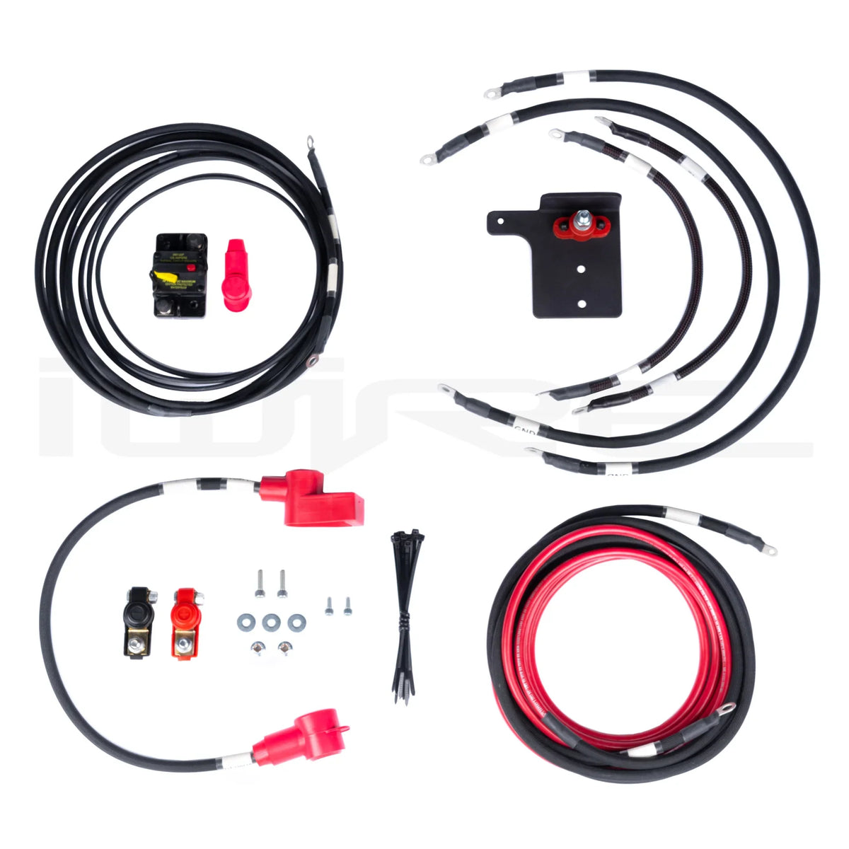 Mele Design - iWire Battery Relocation Kit - 2008+ WRX by Mele Design - front view