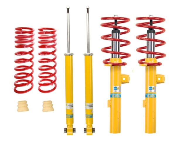 Bilstein B12 2002 Audi A4 Base Front and Rear Suspension Kit - 46-188595 for 2002-2008 Audi A4 - front view