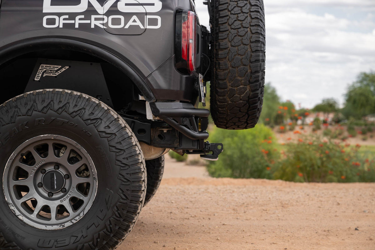 DV8 Offroad - 2021-2026 Ford Bronco Rear Tube Bumper - RBBR-08