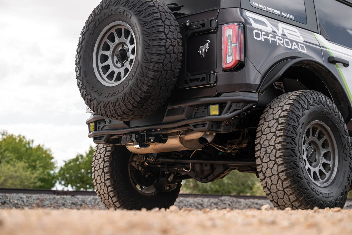 DV8 Offroad - 2021-2026 Ford Bronco Rear Tube Bumper - RBBR-08