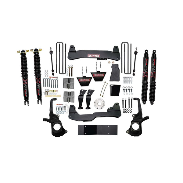 Skyjacker 11-19 GM 2500HD 6 In. Suspension Lift Kit w/Torsion Bar Drop Brackets Black MAX Shocks - C1168KH-B