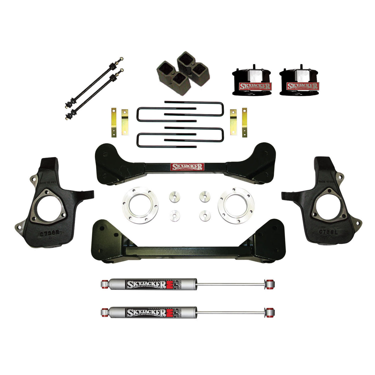 Skyjacker 4"KT,07-13 GM1500 SPCR,4MON - C7360PK-M