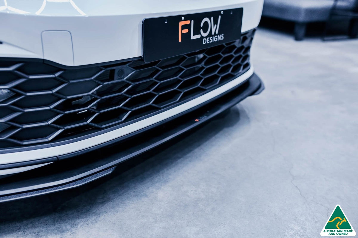Flow Designs - MK8 Golf GTI Front Lip Splitter Extensions (Pair)