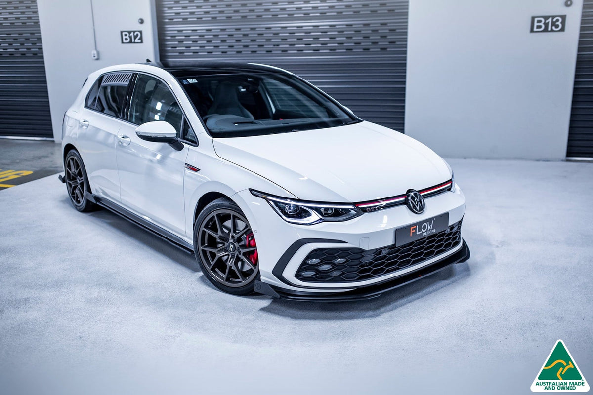 Flow Designs - MK8 Golf GTI Front Lip Splitter Winglets (Pair)