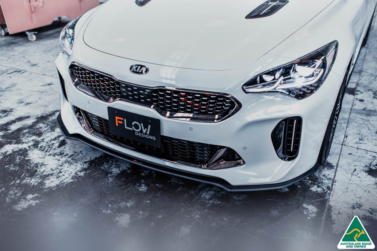 Flow Designs - Stinger CK GT 2021-2023 Front Lip Splitter &amp; Bumper Reinforcement Brackets