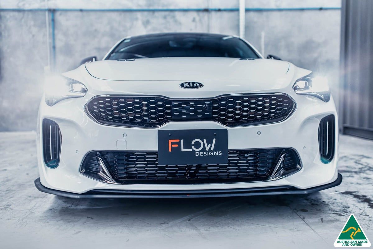 Flow Designs - Stinger CK GT 2021-2023 Front Lip Splitter &amp; Bumper Reinforcement Brackets