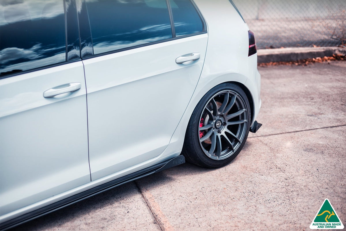 Flow Designs - MK7 Golf GTI Side Skirt Splitters V3 (Pair)