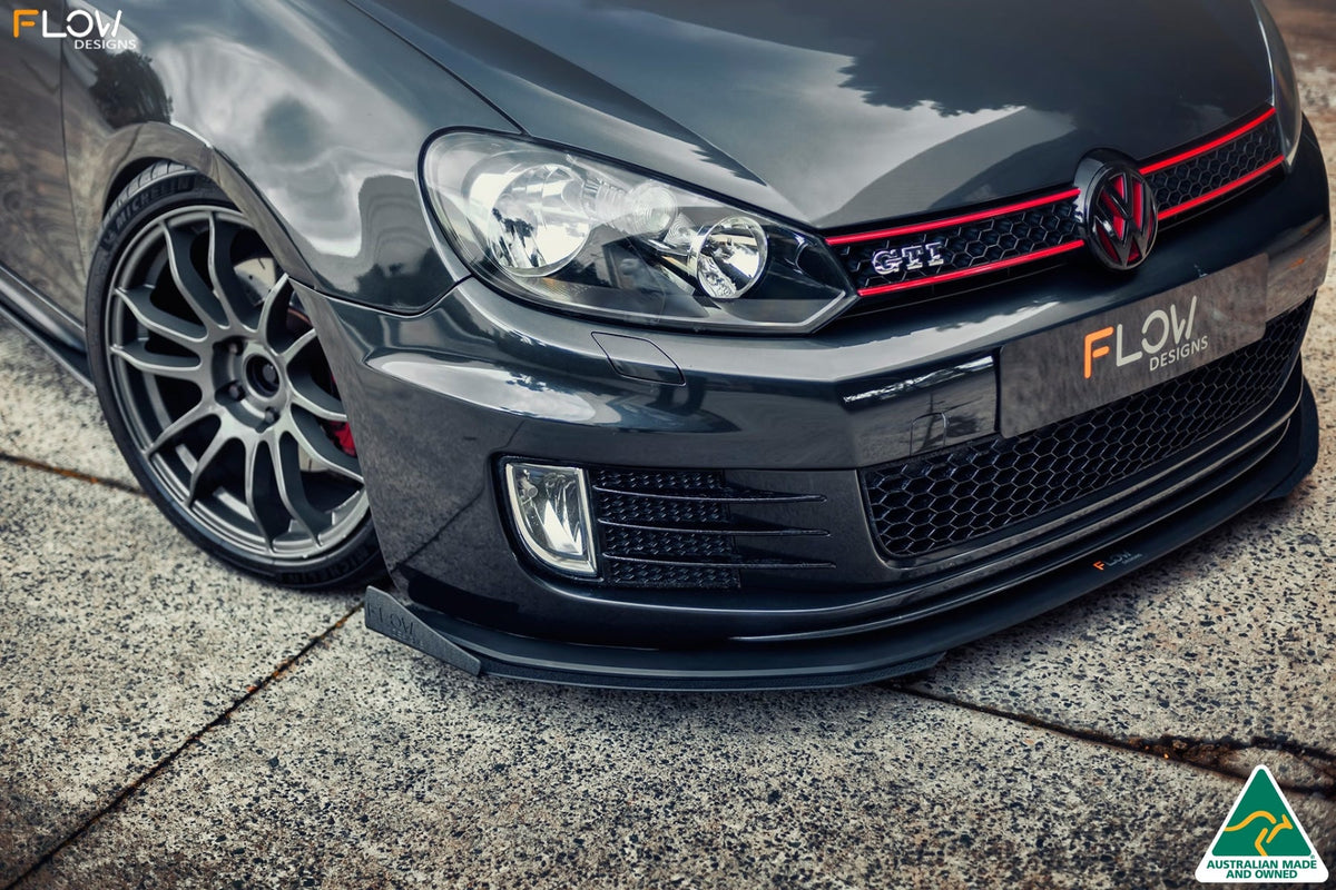 Flow Designs - MK6 Golf GTI Front Lip Splitter V3